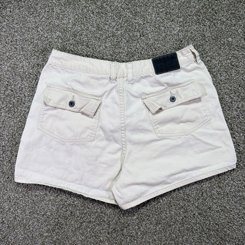 Women's Union Bay Shorts White Flap Pocket Y2K Size 11 90s (30W")
